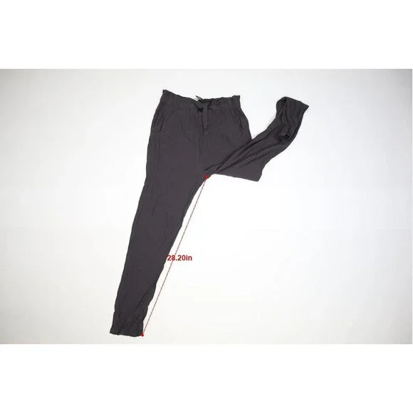Bel Kazan Womens Ash Gray Drawstring Waist Tapered Leg Pull On Belem Pants S - Picture 4 of 12